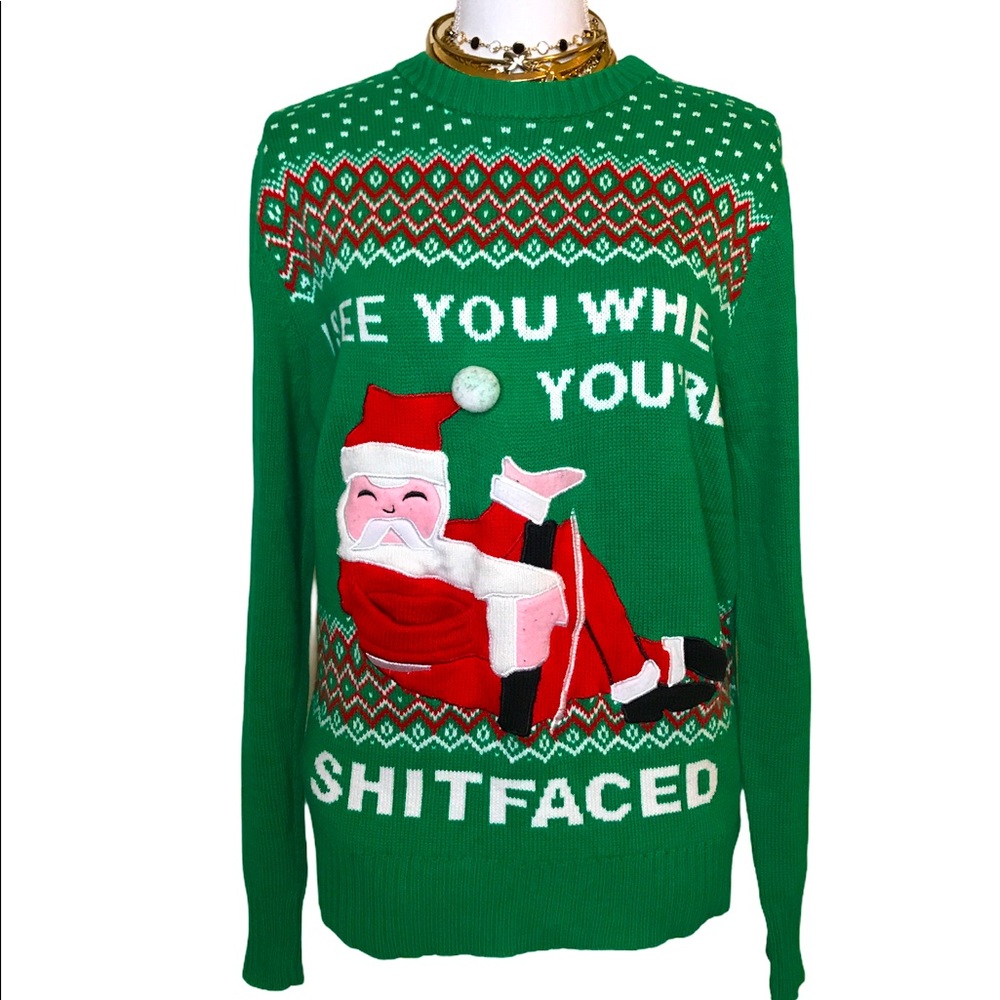 Ugly Christmas Sweater Holiday Oversized jumper